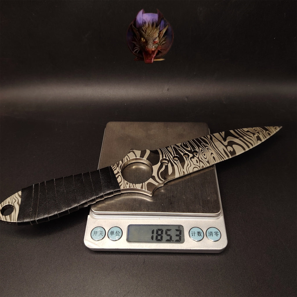 CS Game Skeleton Knife Props Metal Replica