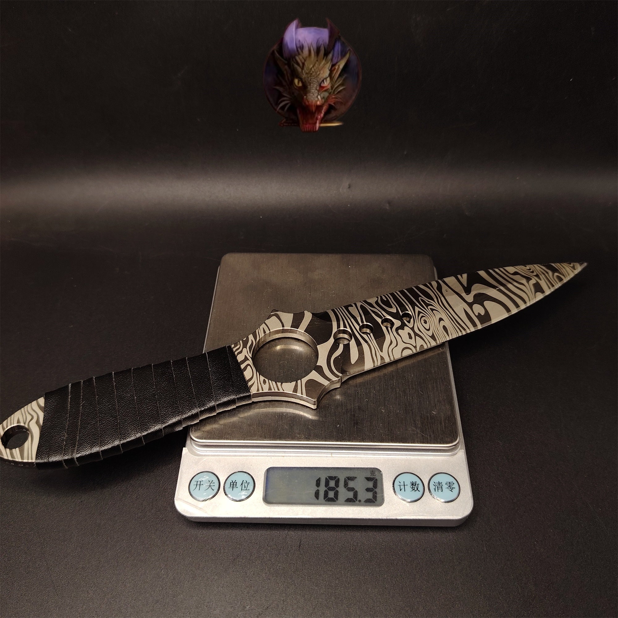 CS Game Skeleton Knife Props Metal Replica
