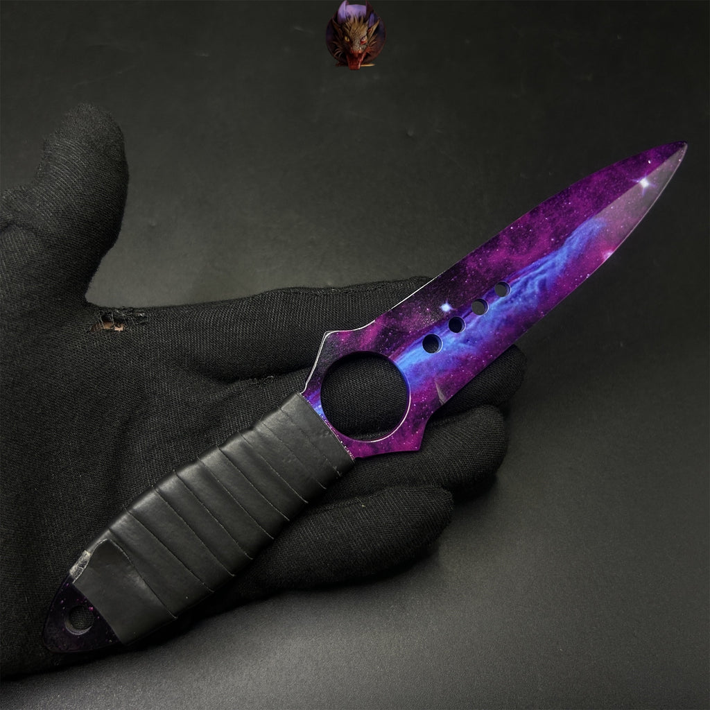 CS Game Skeleton Knife Steel Replica 7 Skins