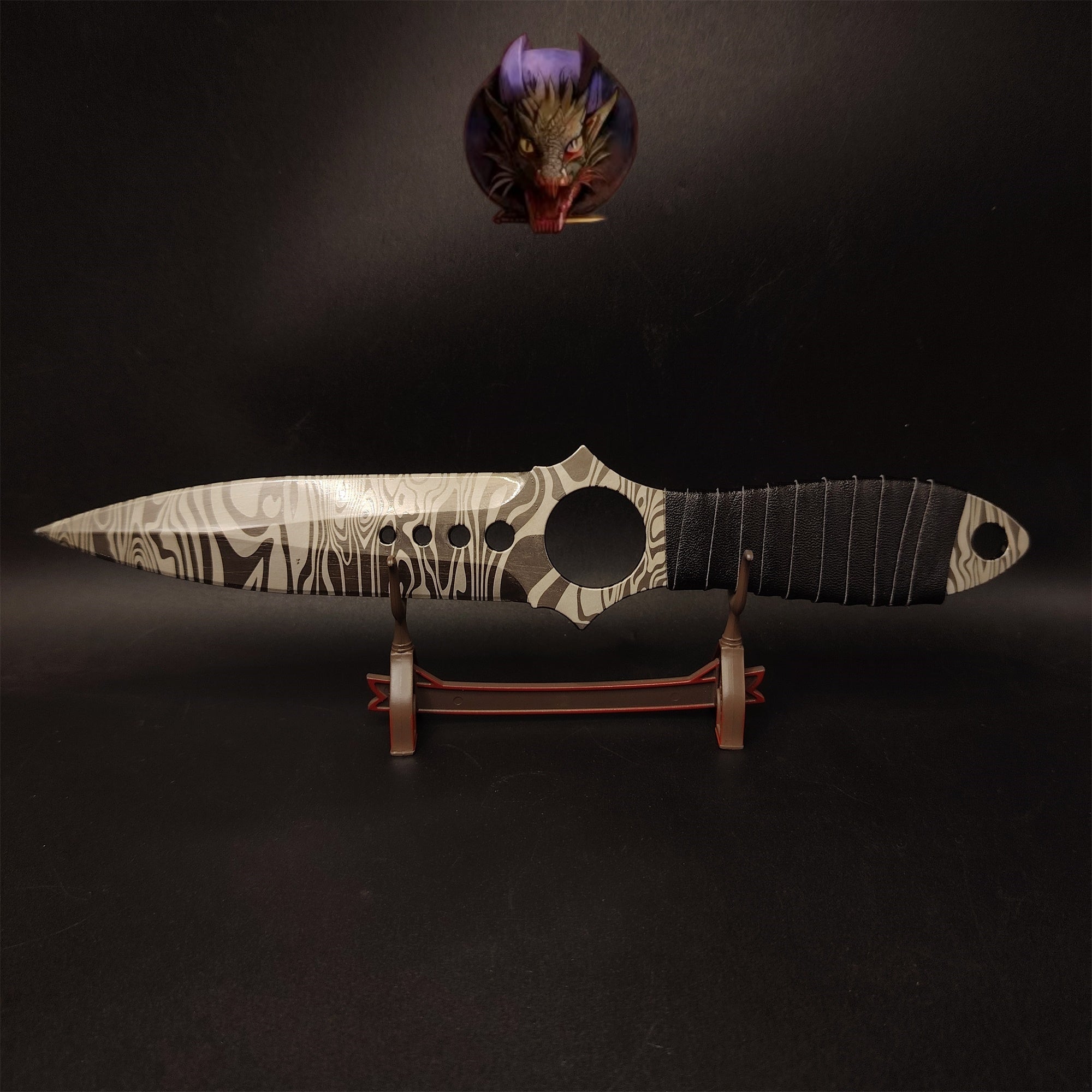 CS Game Skeleton Knife Props Metal Replica