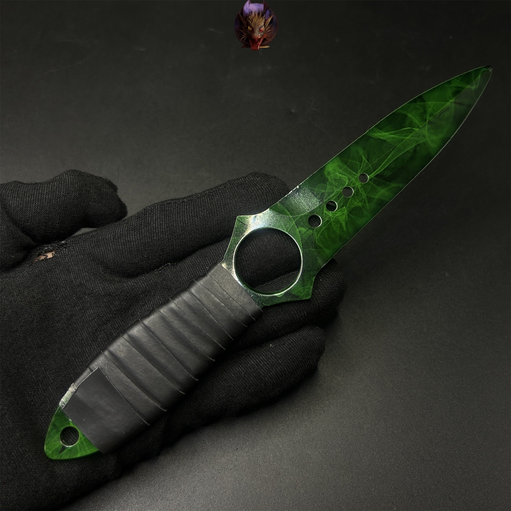 CS Game Skeleton Knife Steel Replica 7 Skins