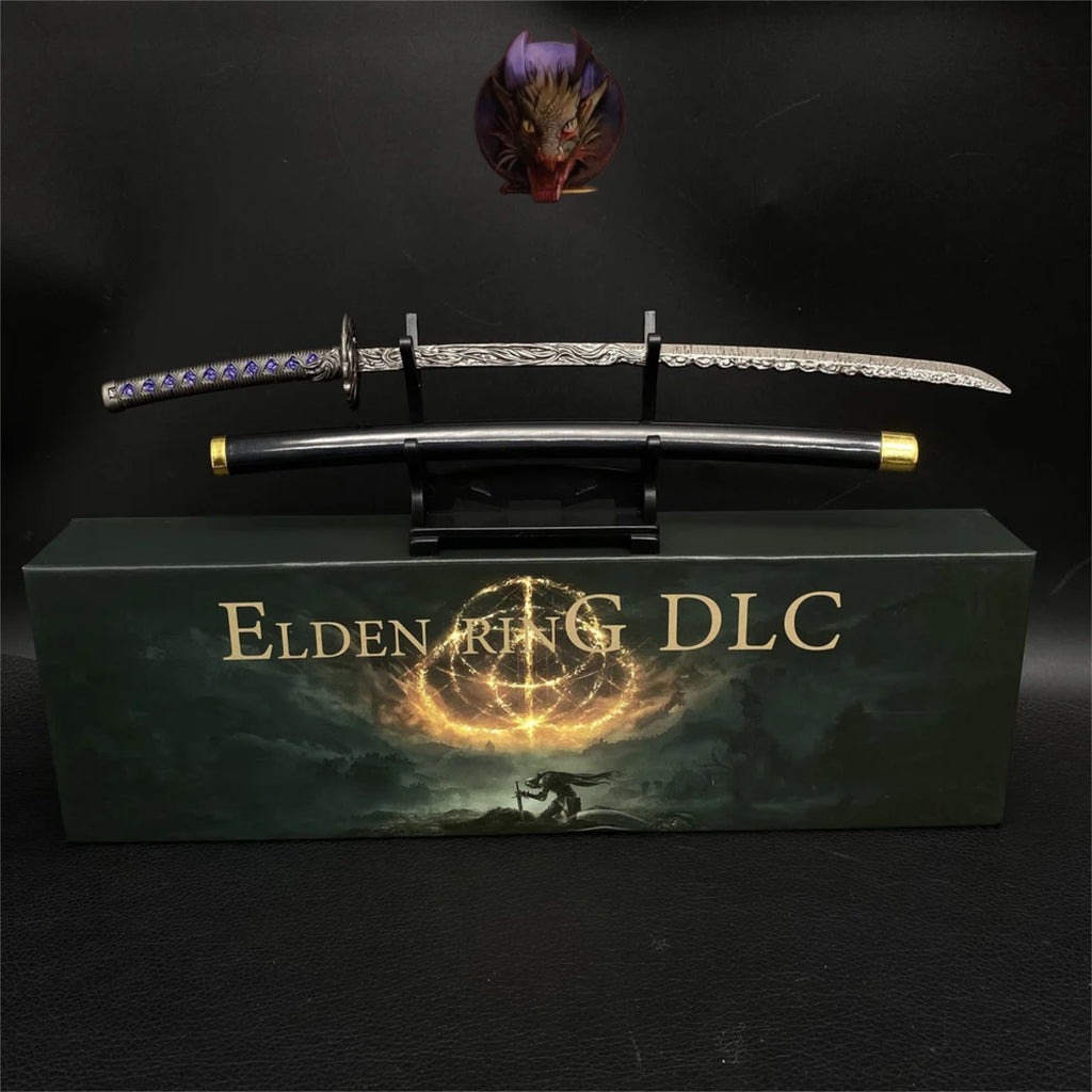 ER Star-Lined Katana Metal Replica With Gift Box & Stand