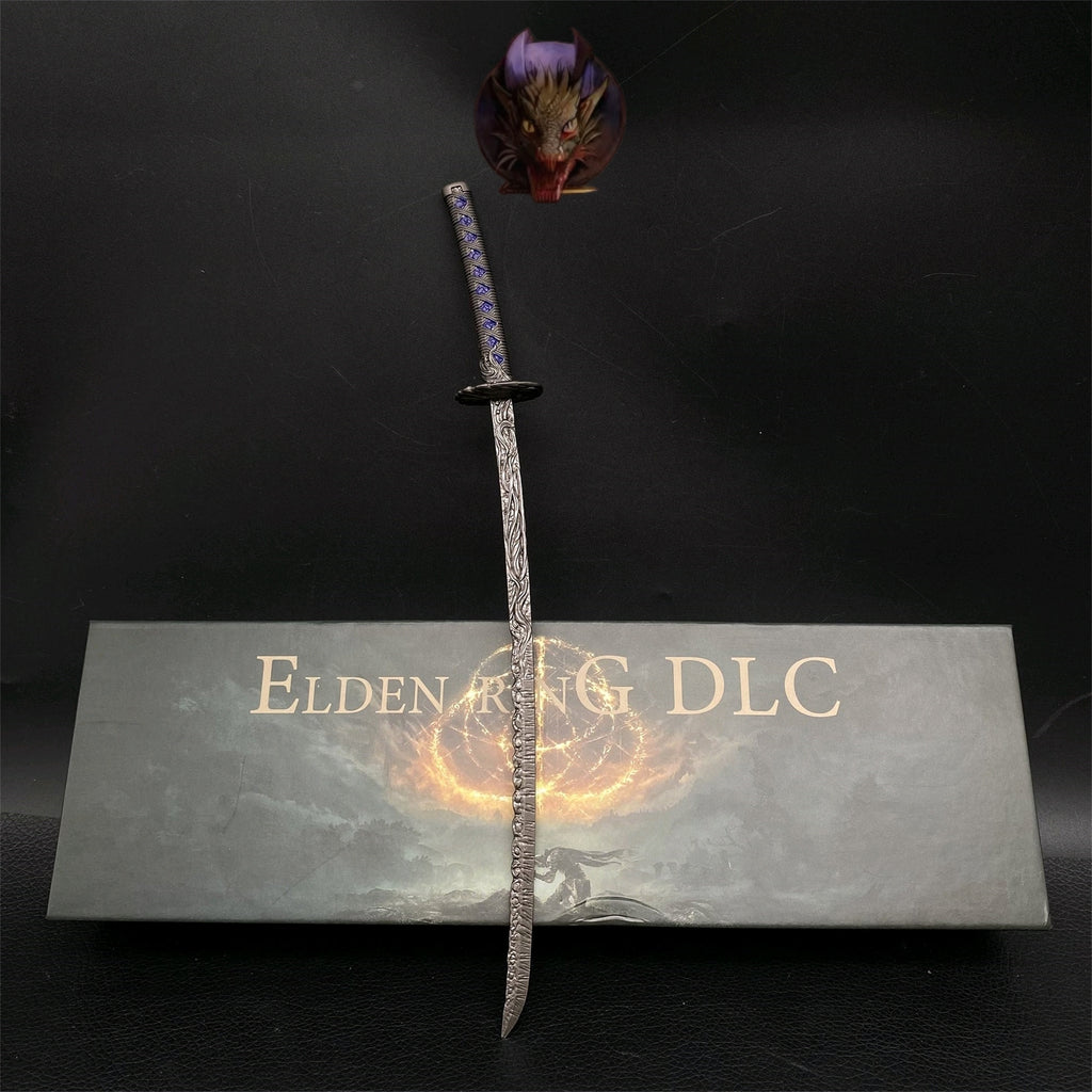 ER Star-Lined Katana Metal Replica With Gift Box & Stand
