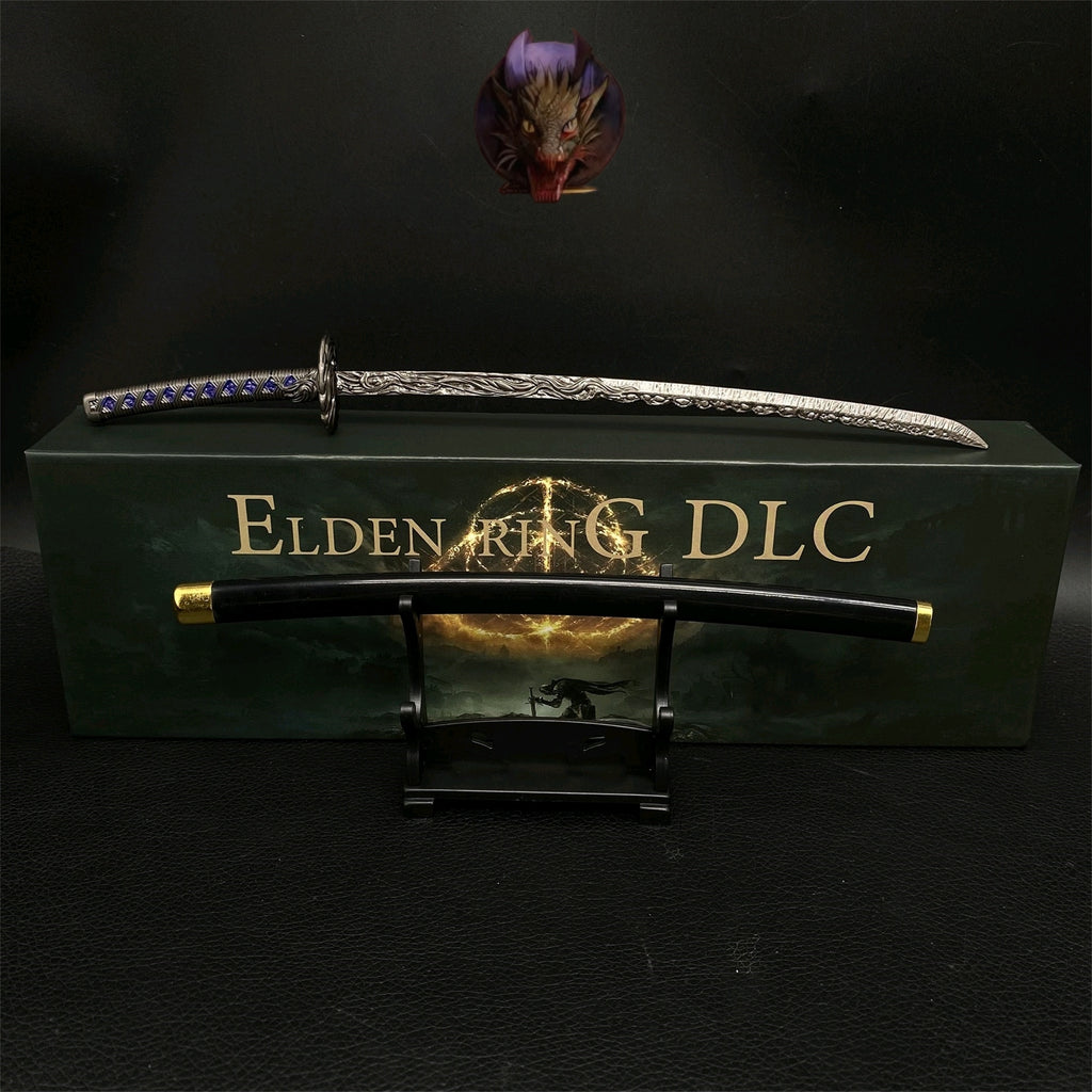 ER Star-Lined Katana Metal Replica With Gift Box & Stand