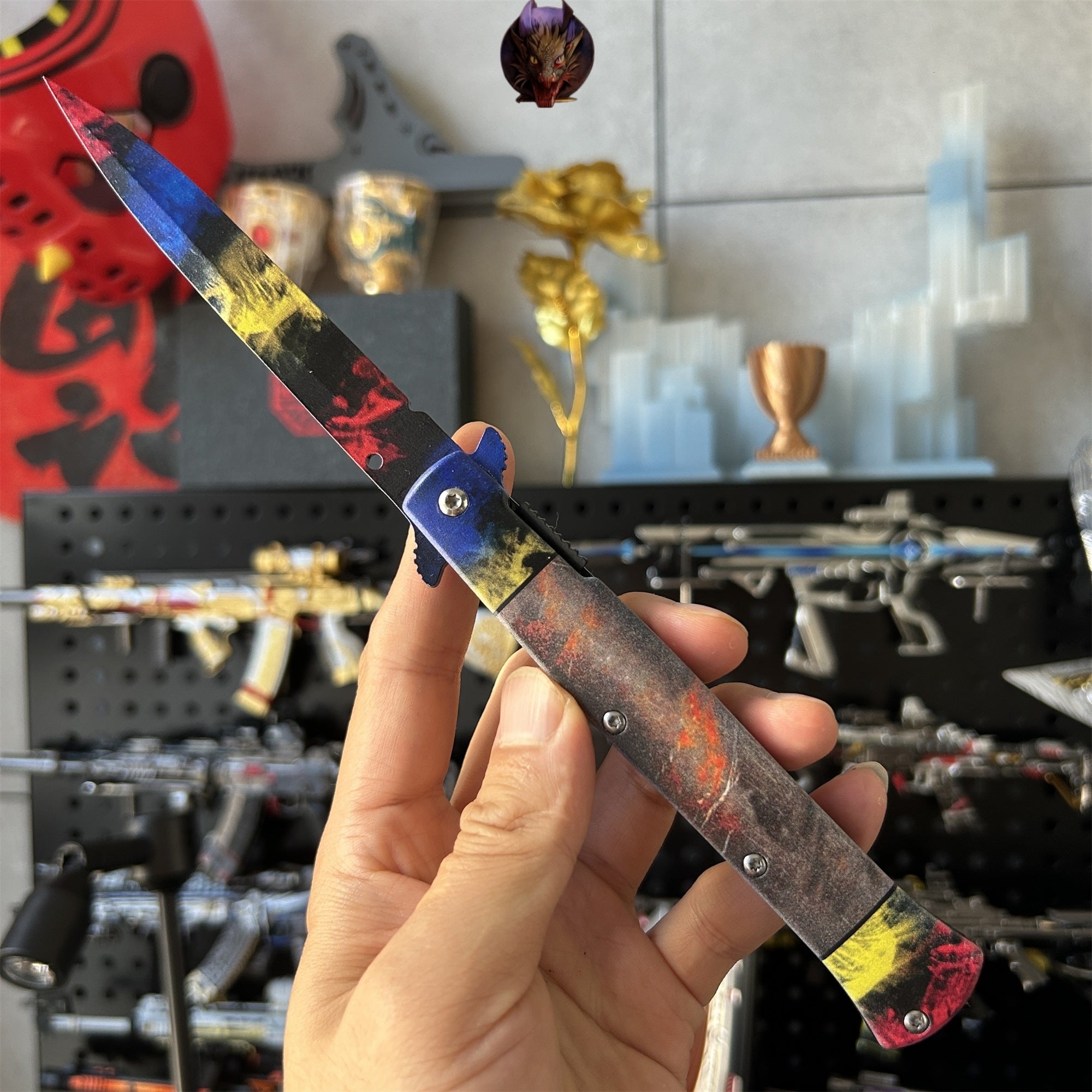 Go Game Stiletto Knife Steel Replica 5 In 1 Pack