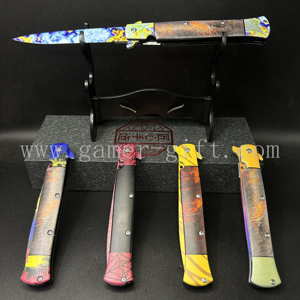 Go Game Stiletto Knife Steel Replica 5 In 1 Pack
