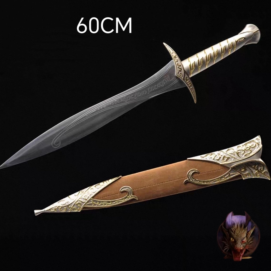 60CM Sting Swords Blunt Steel Replica 2 Options