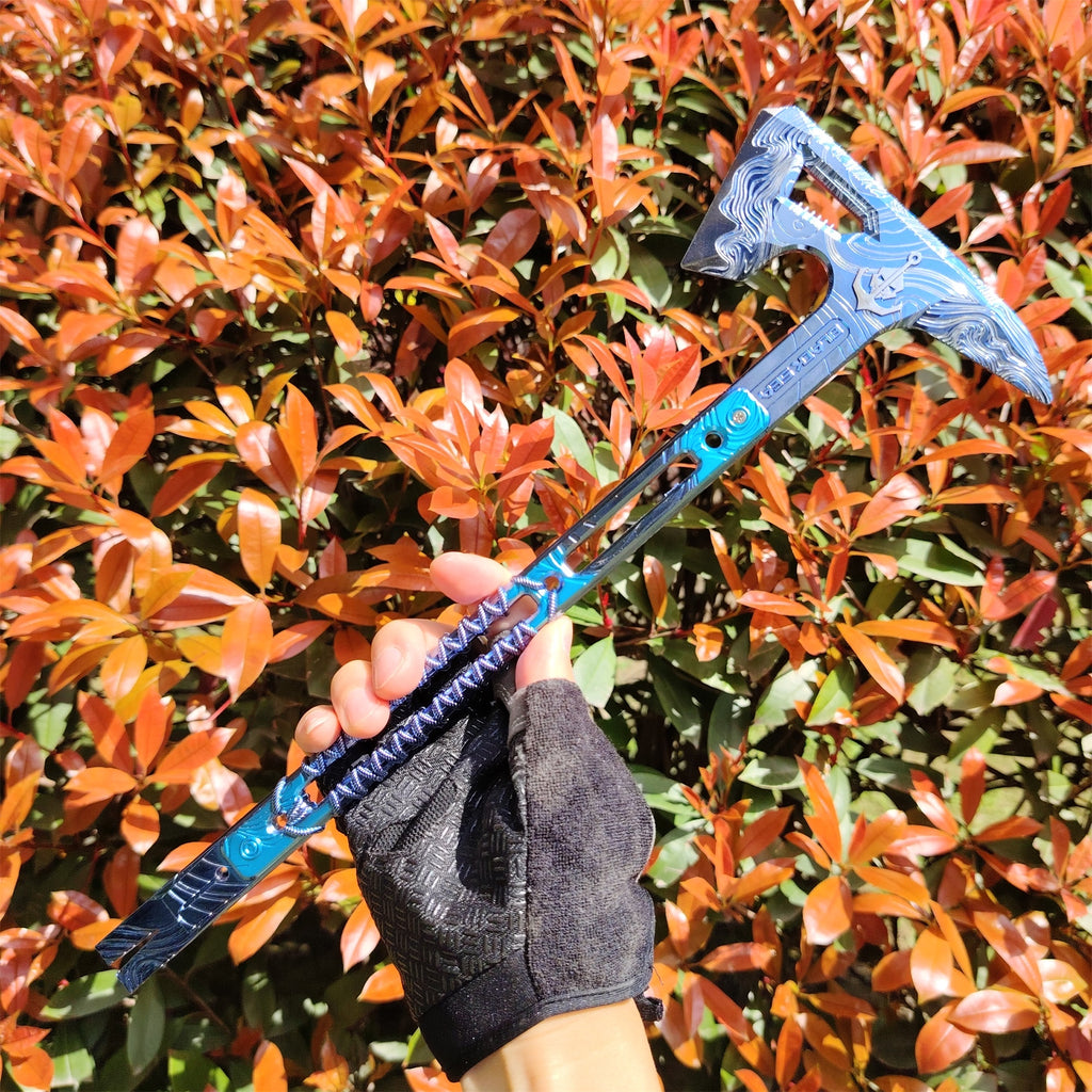 Delta Force Tactical Sea Gleam Axe Metal Replica 35CM