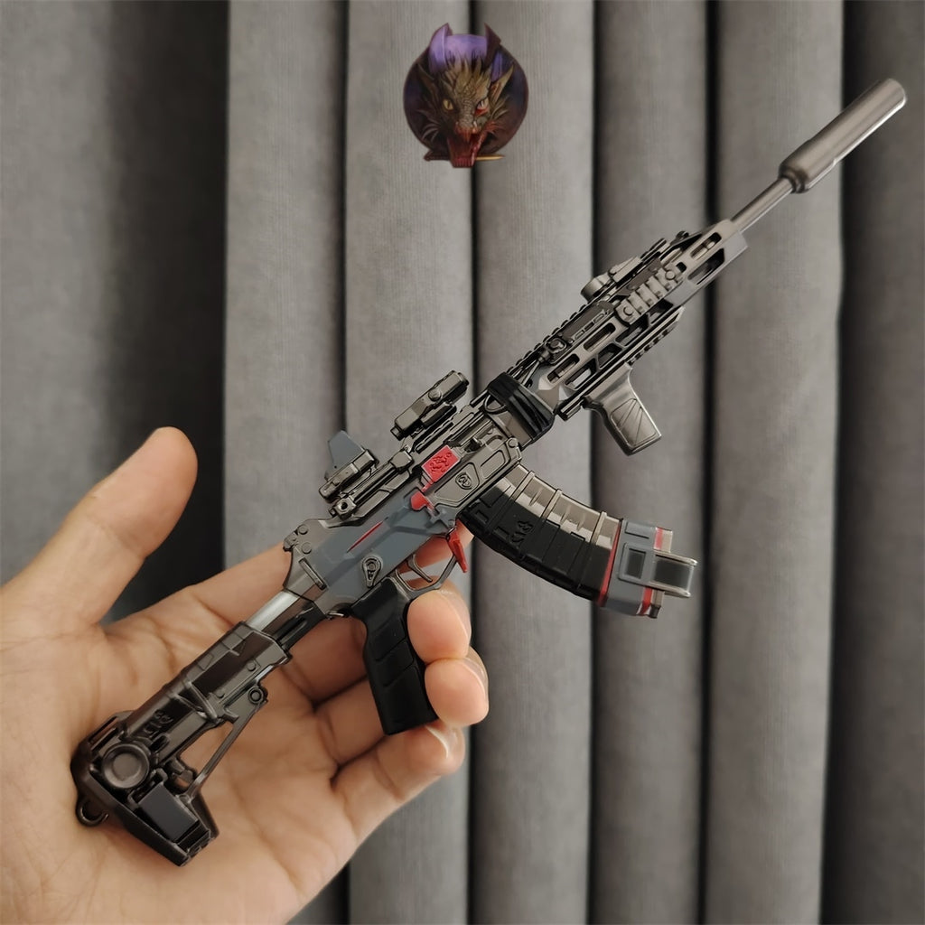 DF Game Tenglong Assault Rifle Metal Replica Tiny Gun