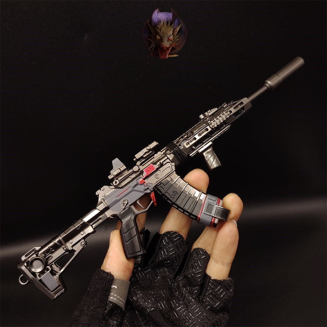 DF Game Tenglong Assault Rifle Metal Replica Tiny Gun