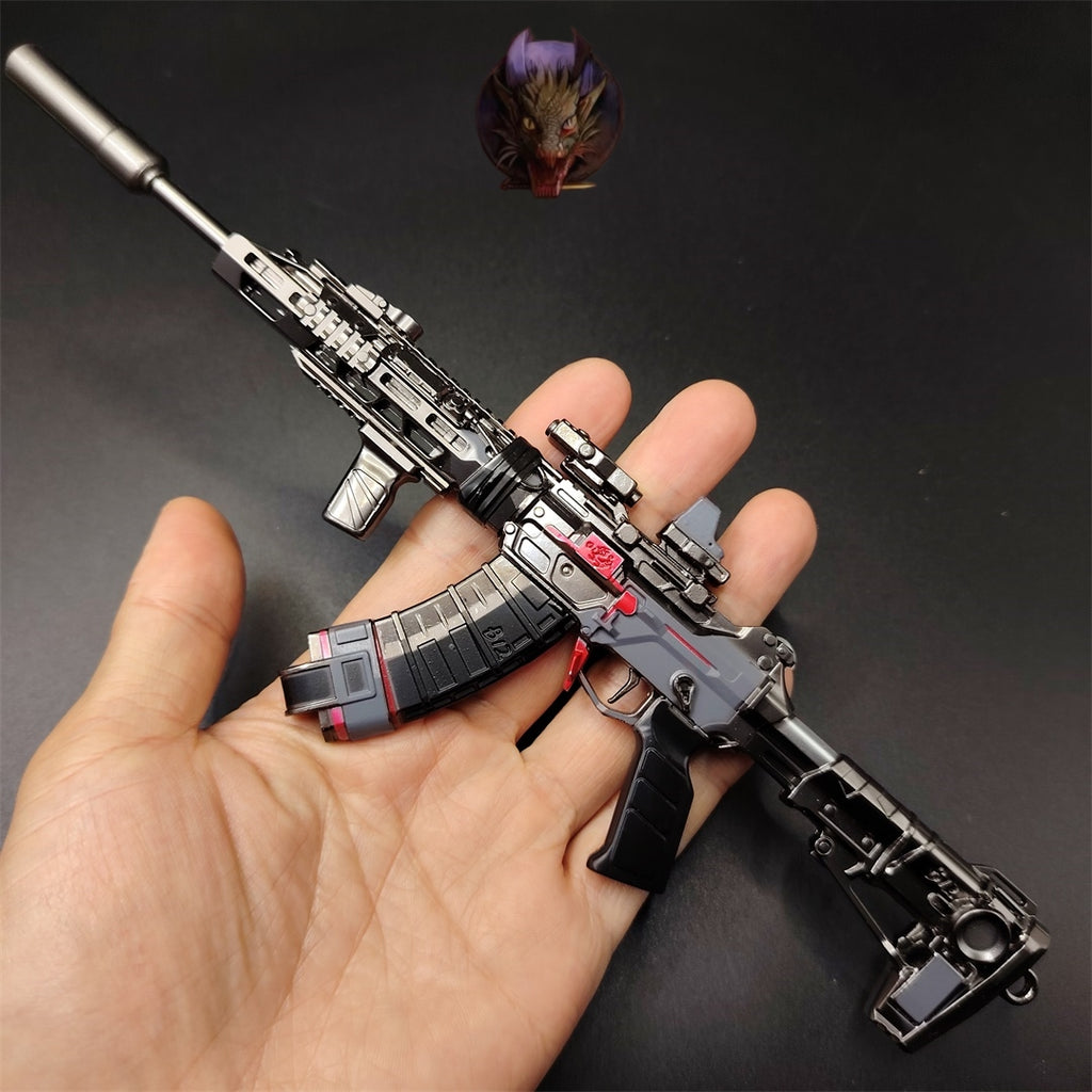 DF Game Tenglong Assault Rifle Metal Replica Tiny Gun