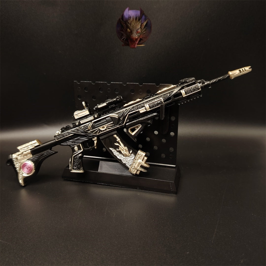 DF Game Tenglong Death Rose Assault Rifle Metal Replica Tiny Gun
