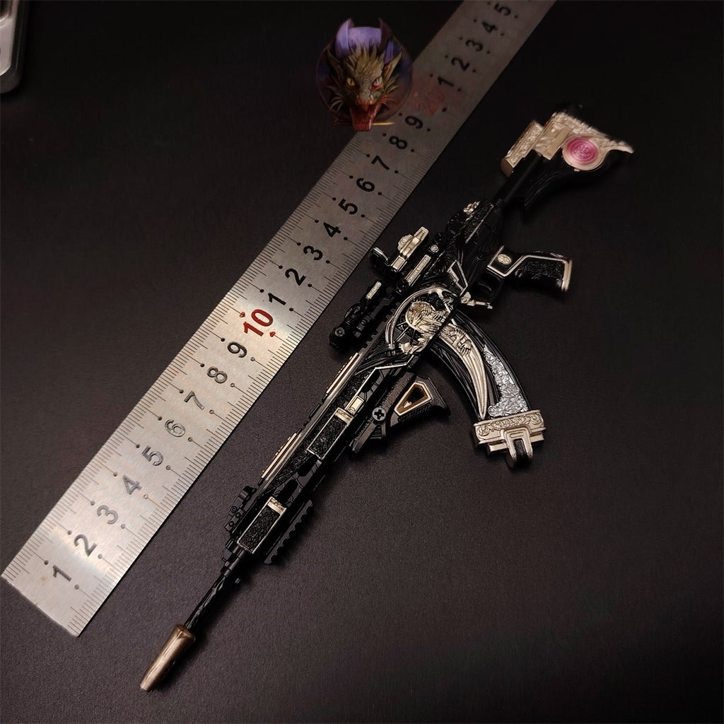 DF Game Tenglong Death Rose Assault Rifle Metal Replica Tiny Gun