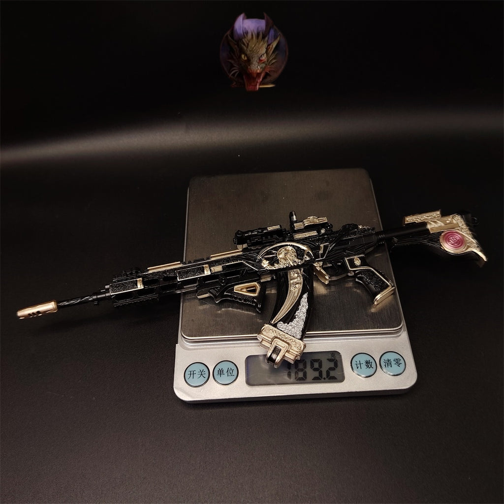 DF Game Tenglong Death Rose Assault Rifle Metal Replica Tiny Gun