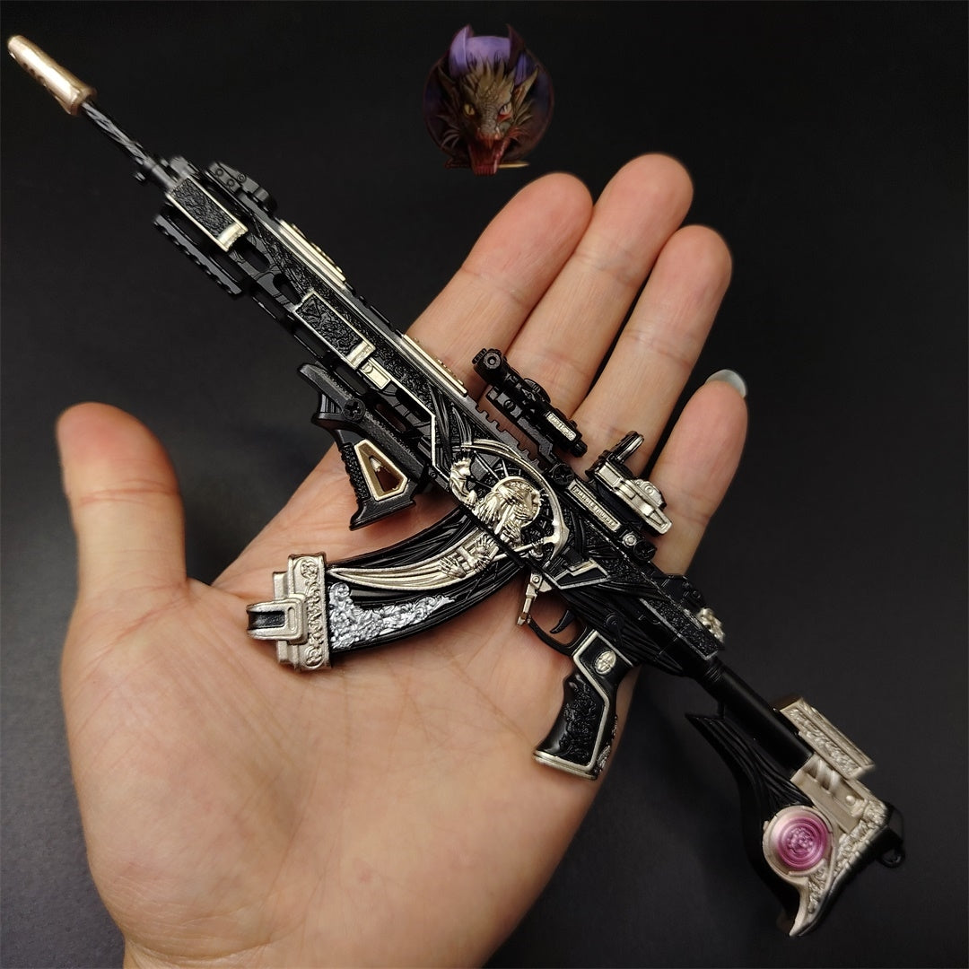 DF Game Tenglong Death Rose Assault Rifle Metal Replica Tiny Gun