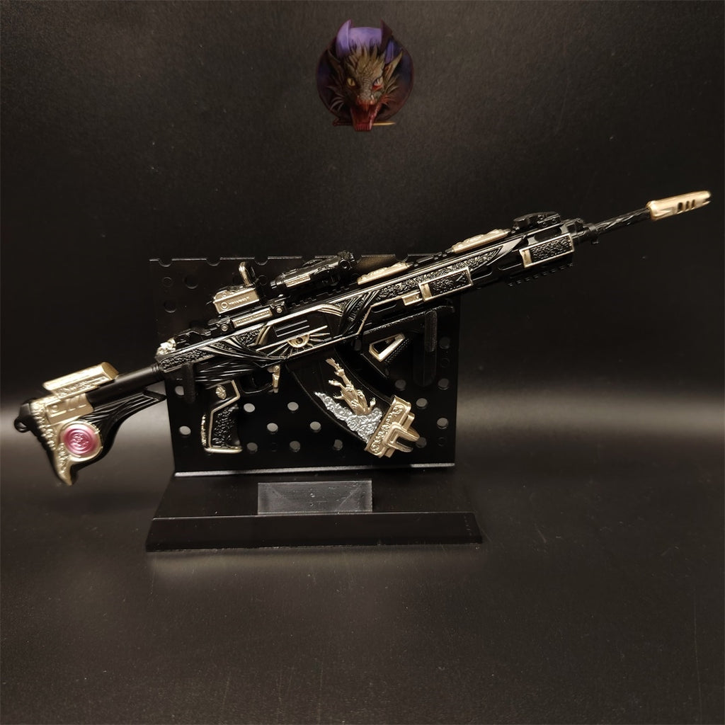 DF Game Tenglong Death Rose Assault Rifle Metal Replica Tiny Gun