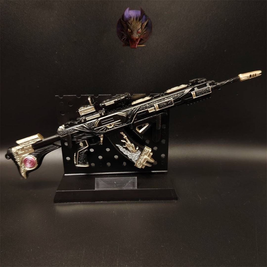 DF Game Tenglong Death Rose Assault Rifle Metal Replica Tiny Gun