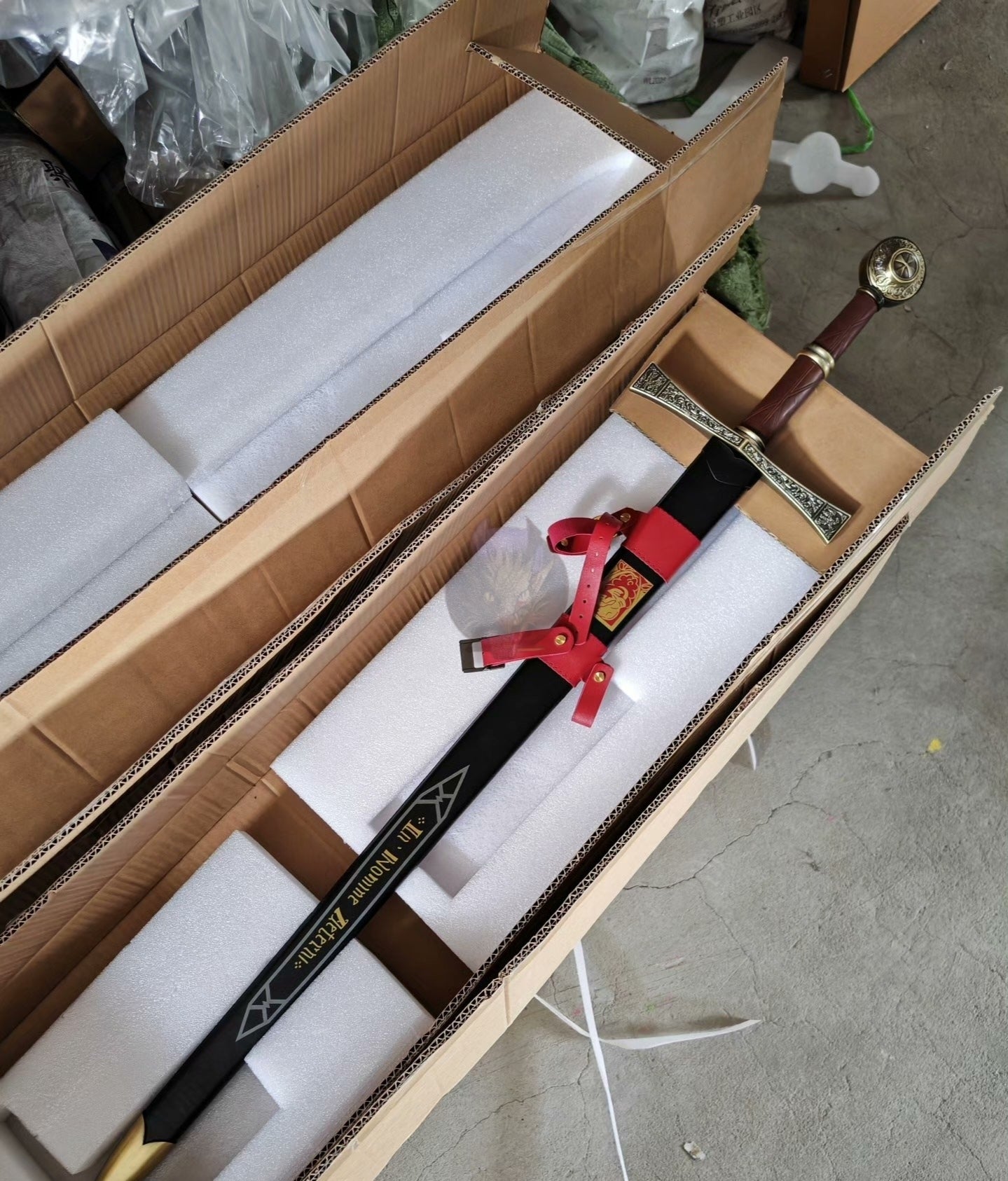 Life-size Kingdom Of Heaven Swords Blunt Steel Replicas