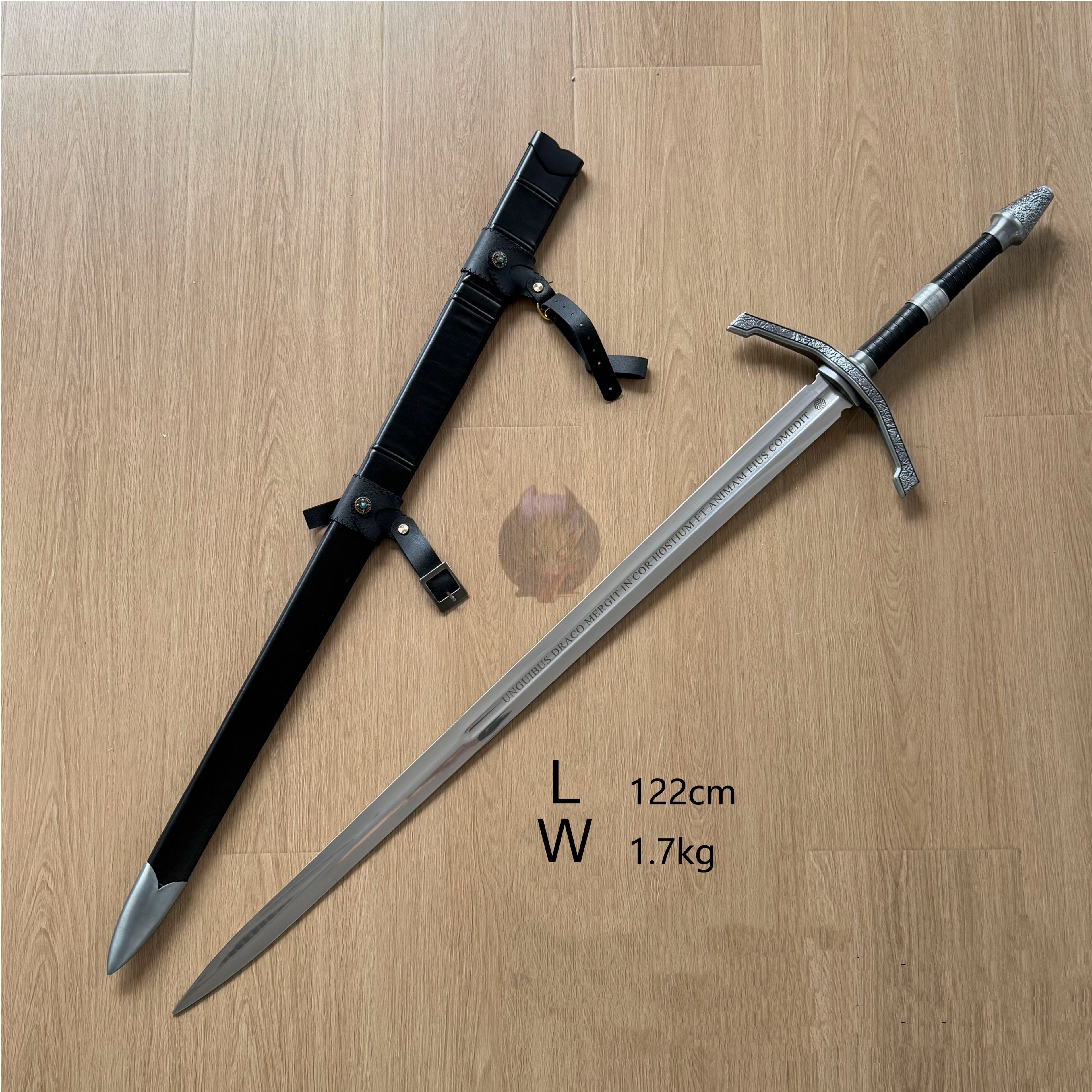Life-size Kingdom Of Heaven Swords Blunt Steel Replicas