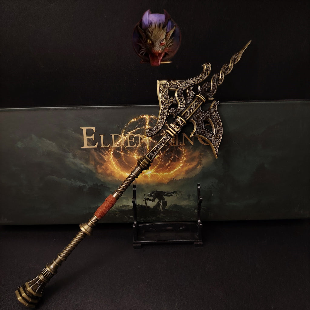 Soul Game Tree Sentinel Golden Halberd Metal Replica