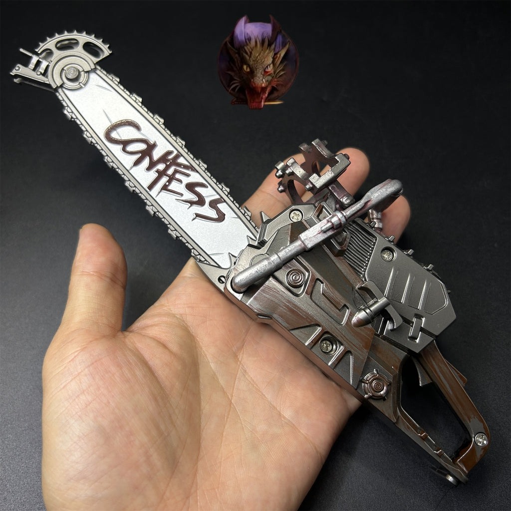 Delta Force Game Two Handed Chainsaw Metal Replica