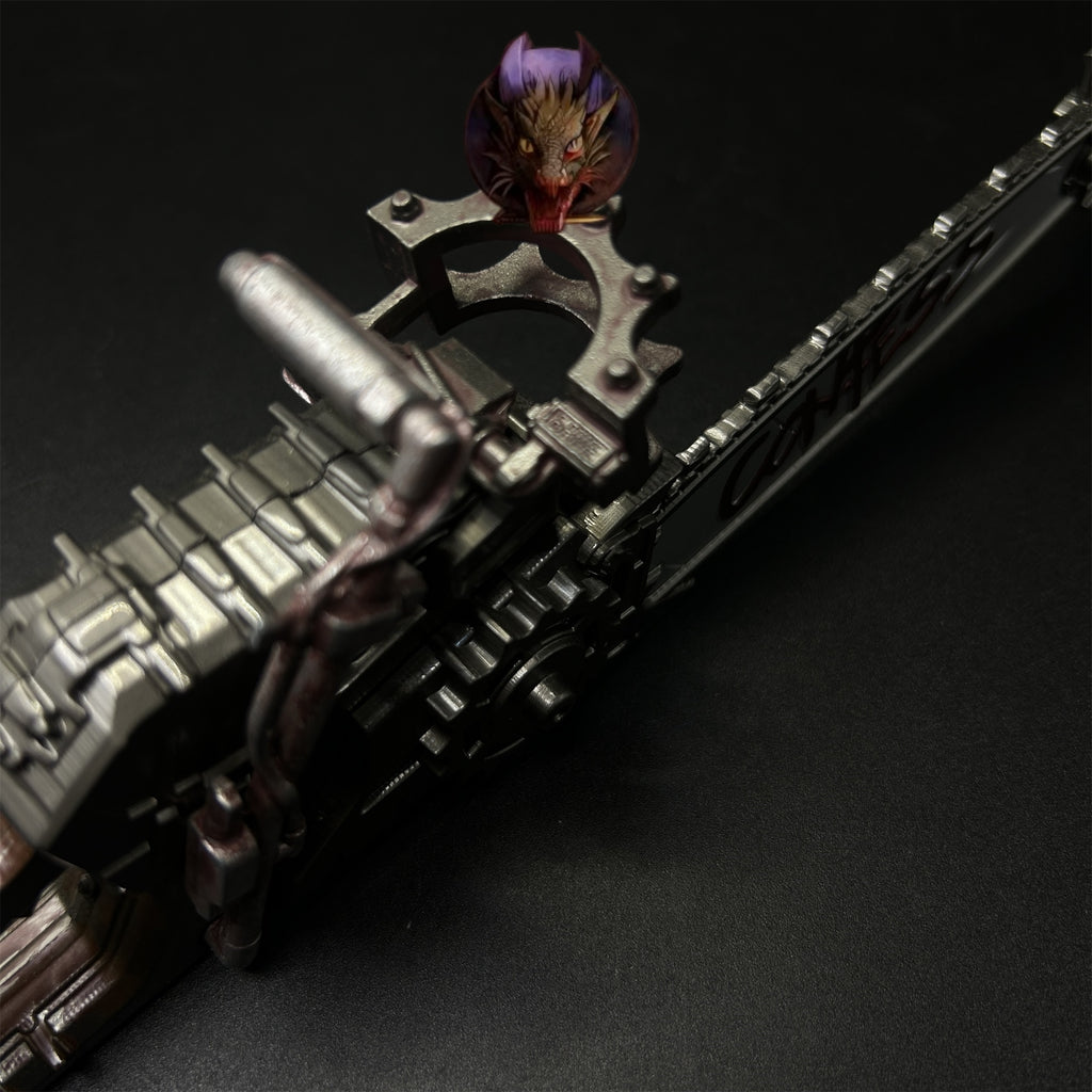 Delta Force Game Two Handed Chainsaw Metal Replica