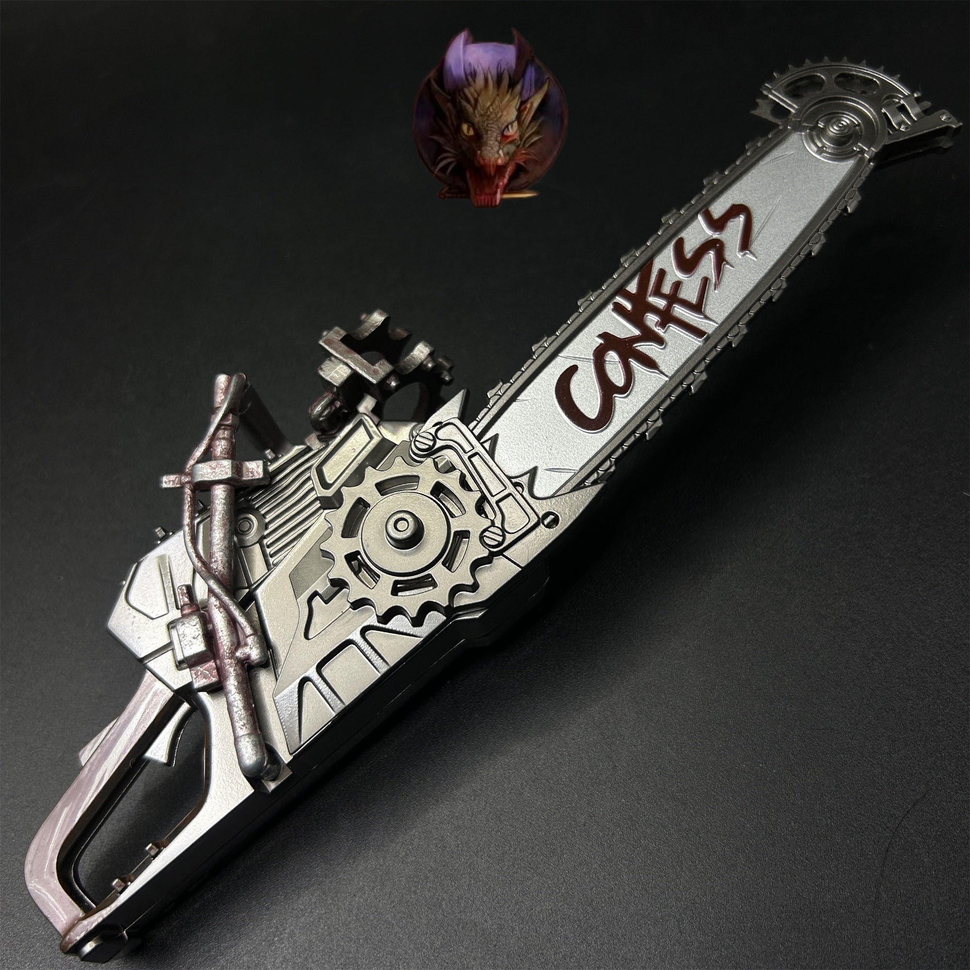 Delta Force Game Two Handed Chainsaw Metal Replica