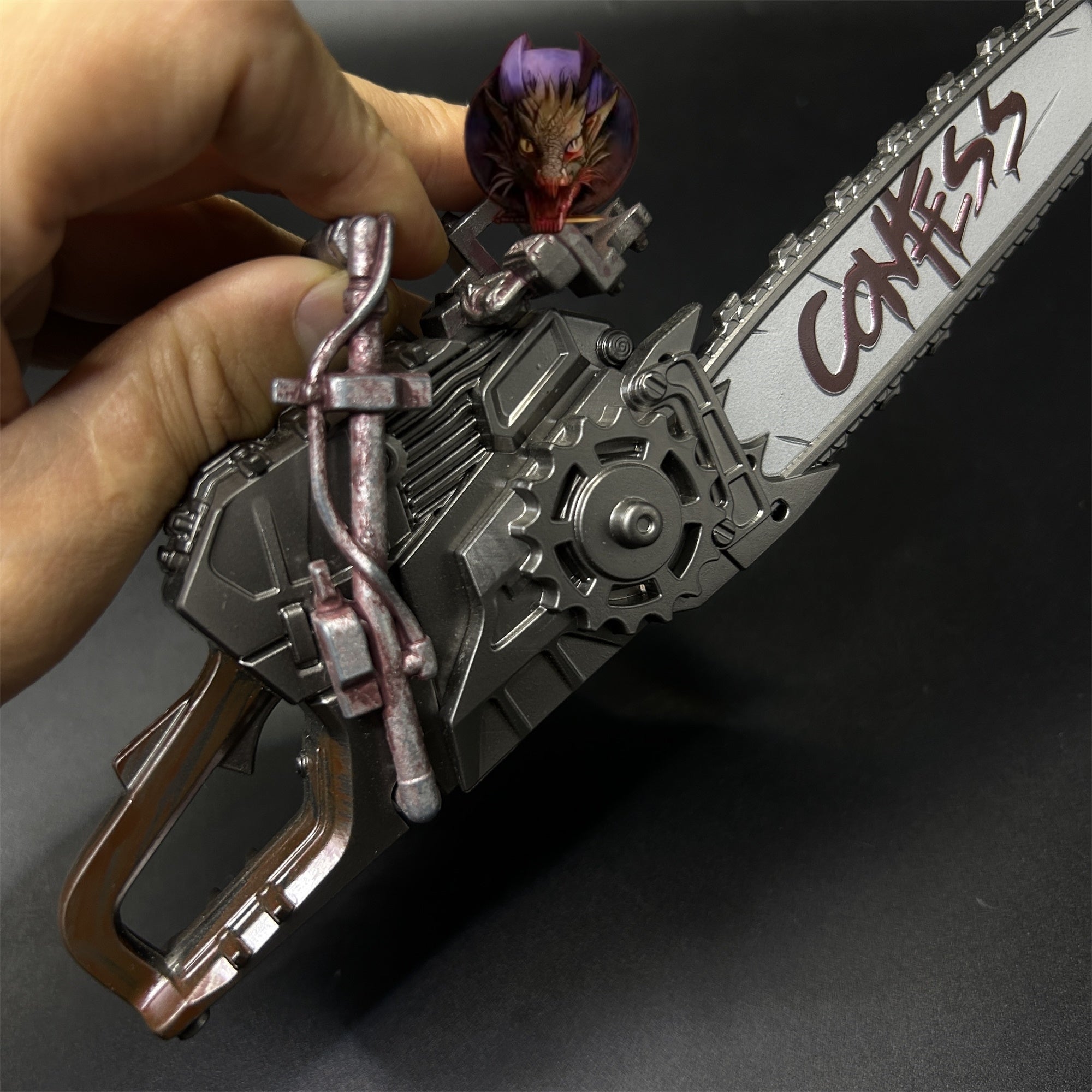 Delta Force Game Two Handed Chainsaw Metal Replica
