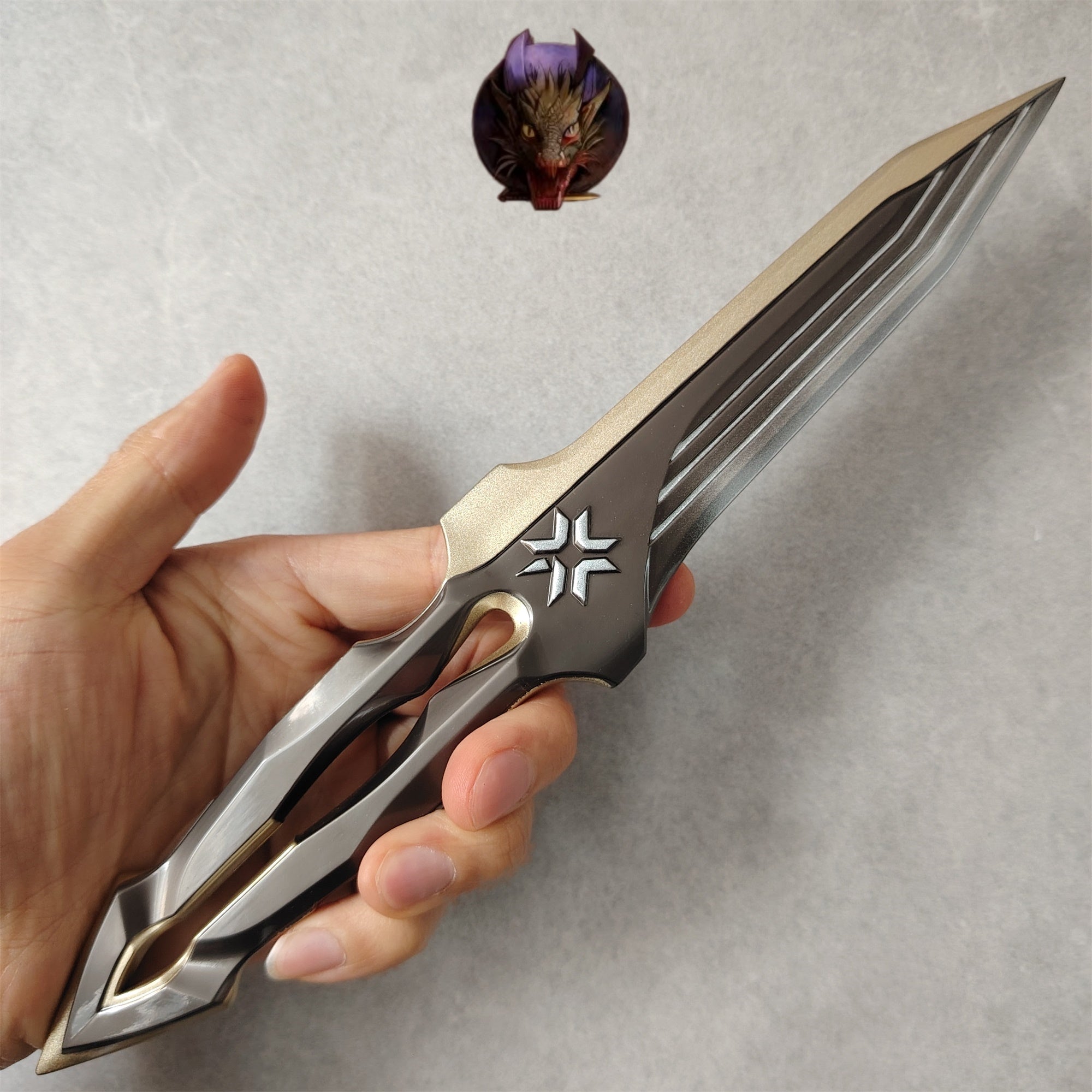 Life-size VCT 2026 Sigil Knife Metal Replice