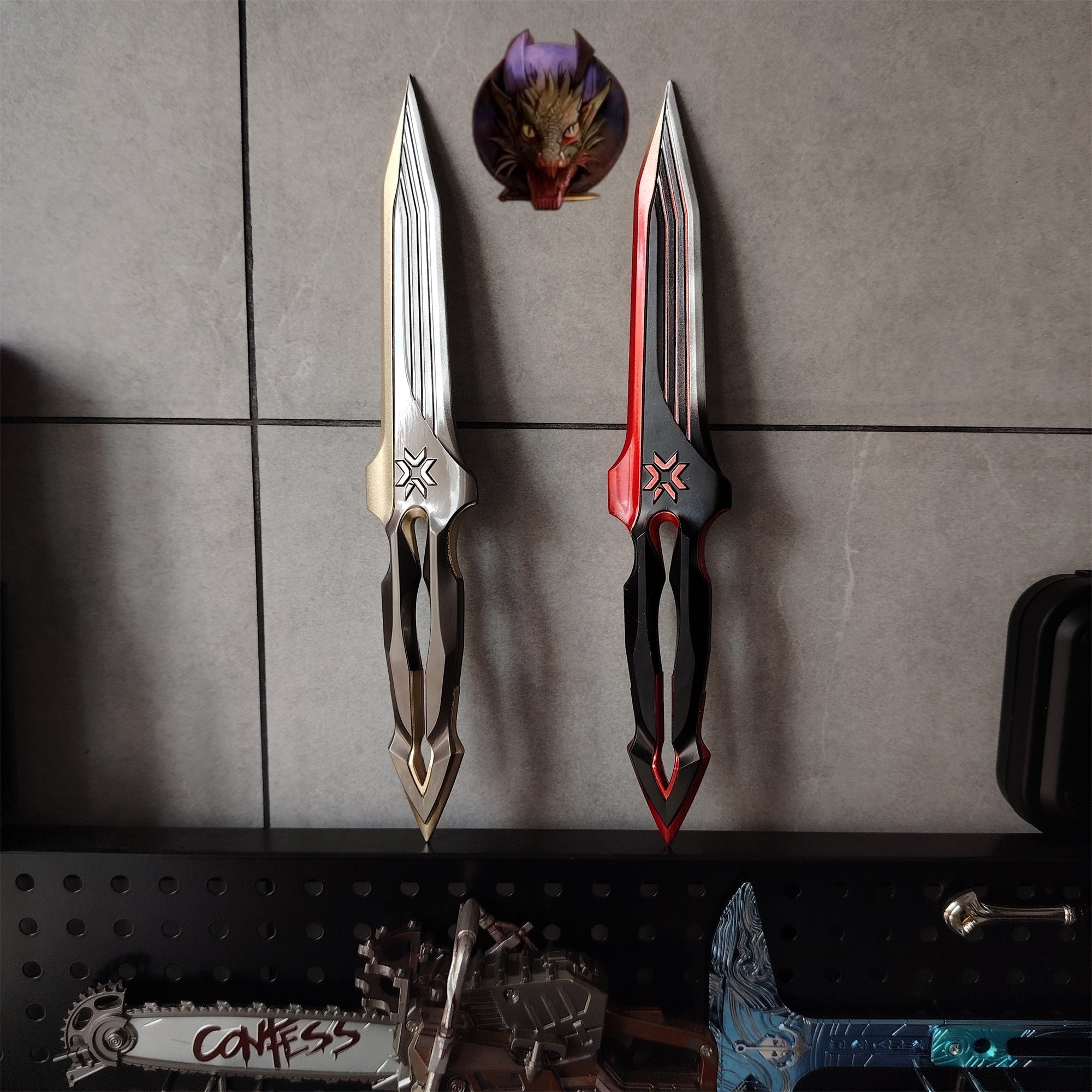 Life-size VCT 2026 Sigil Knife Metal Replice