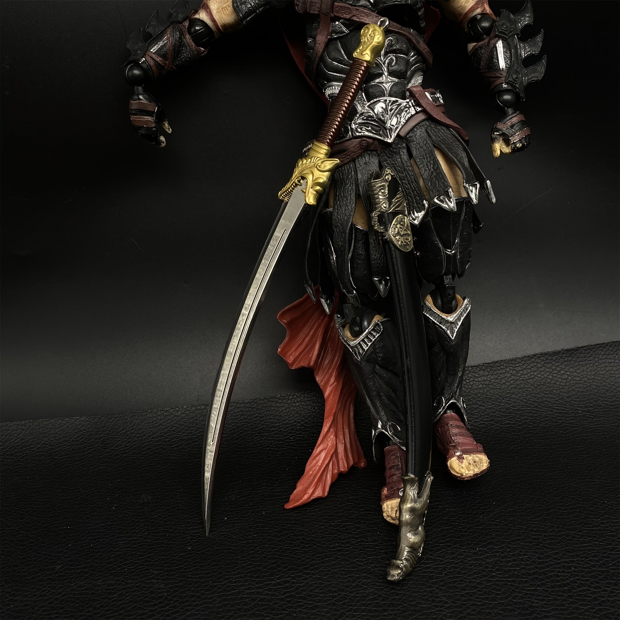 Mini Wolf Head Blunt Blade Sword 1/6 Metal Replica