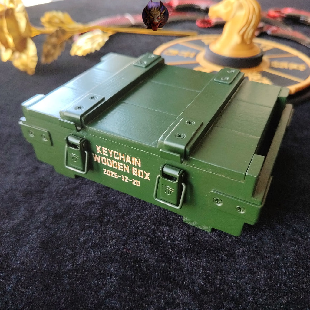Mini Military Ammunition Wooden Box Replica Game Gift