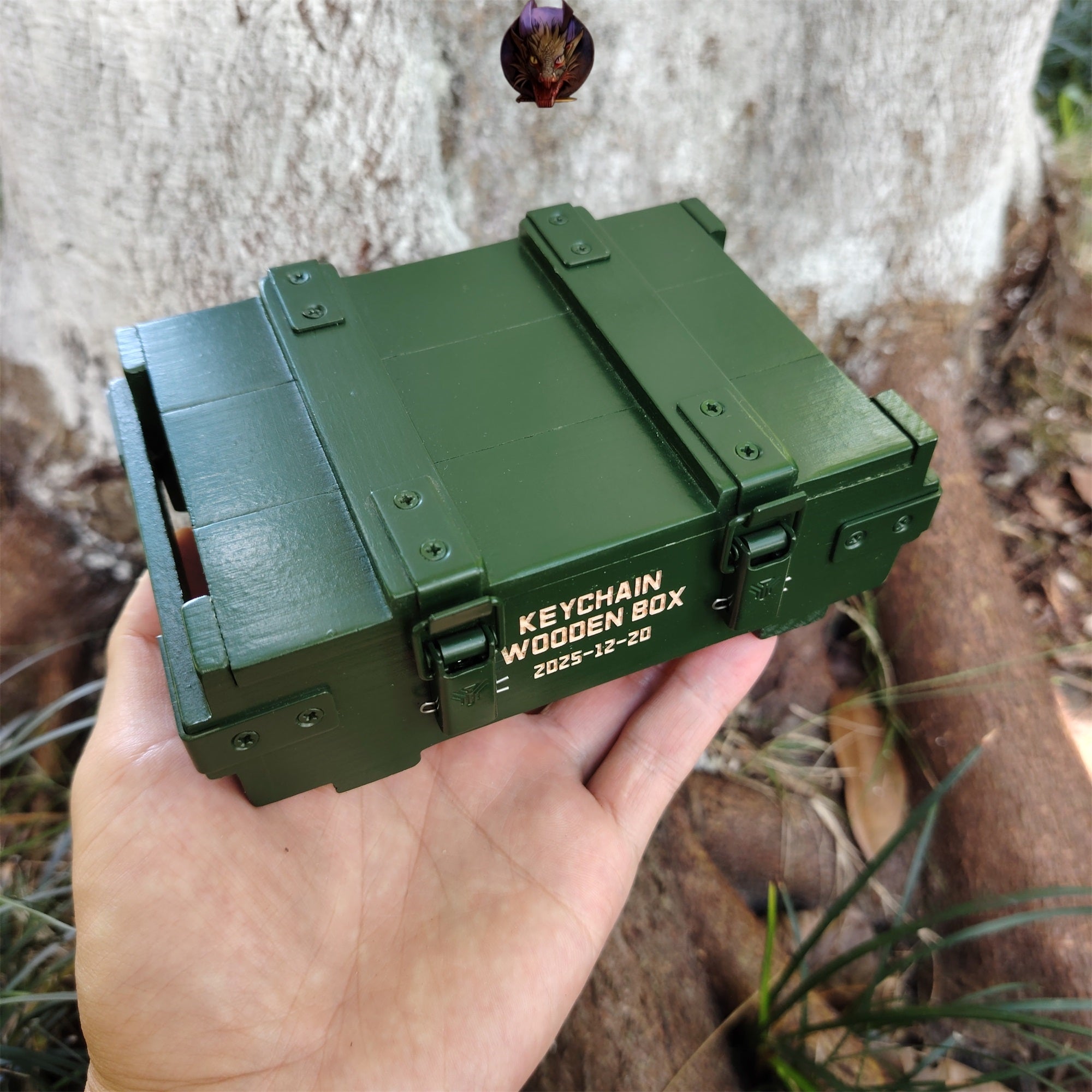 Mini Military Ammunition Wooden Box Replica Game Gift