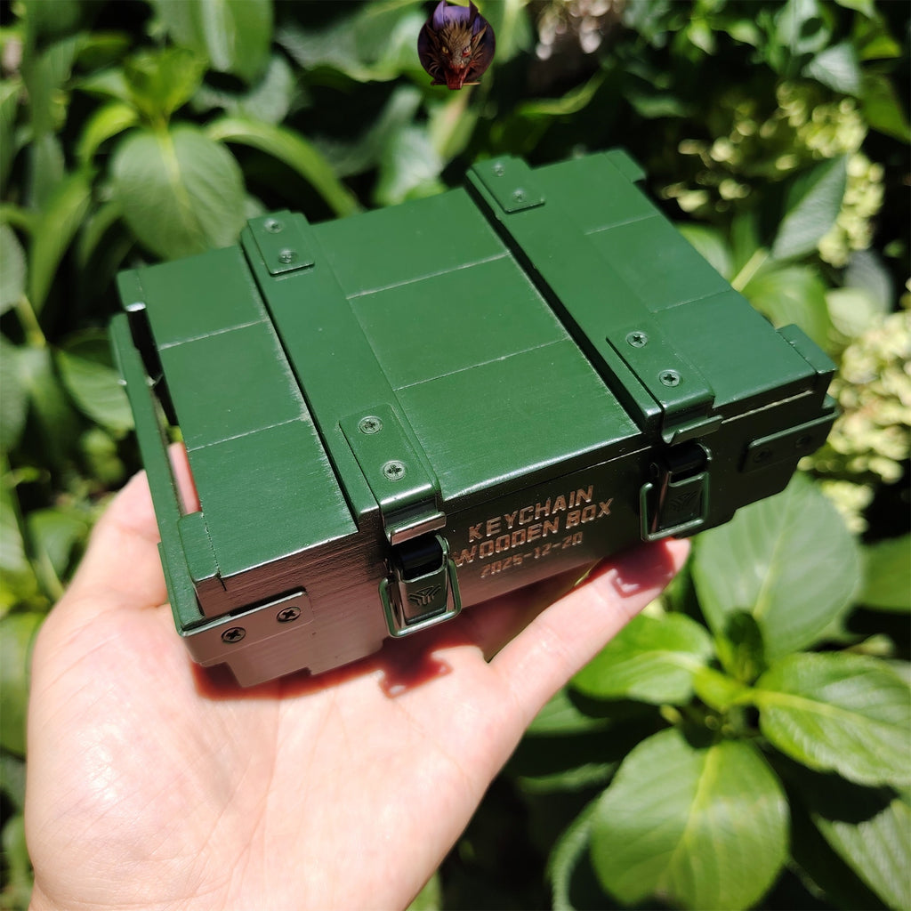 Mini Military Ammunition Wooden Box Replica Game Gift