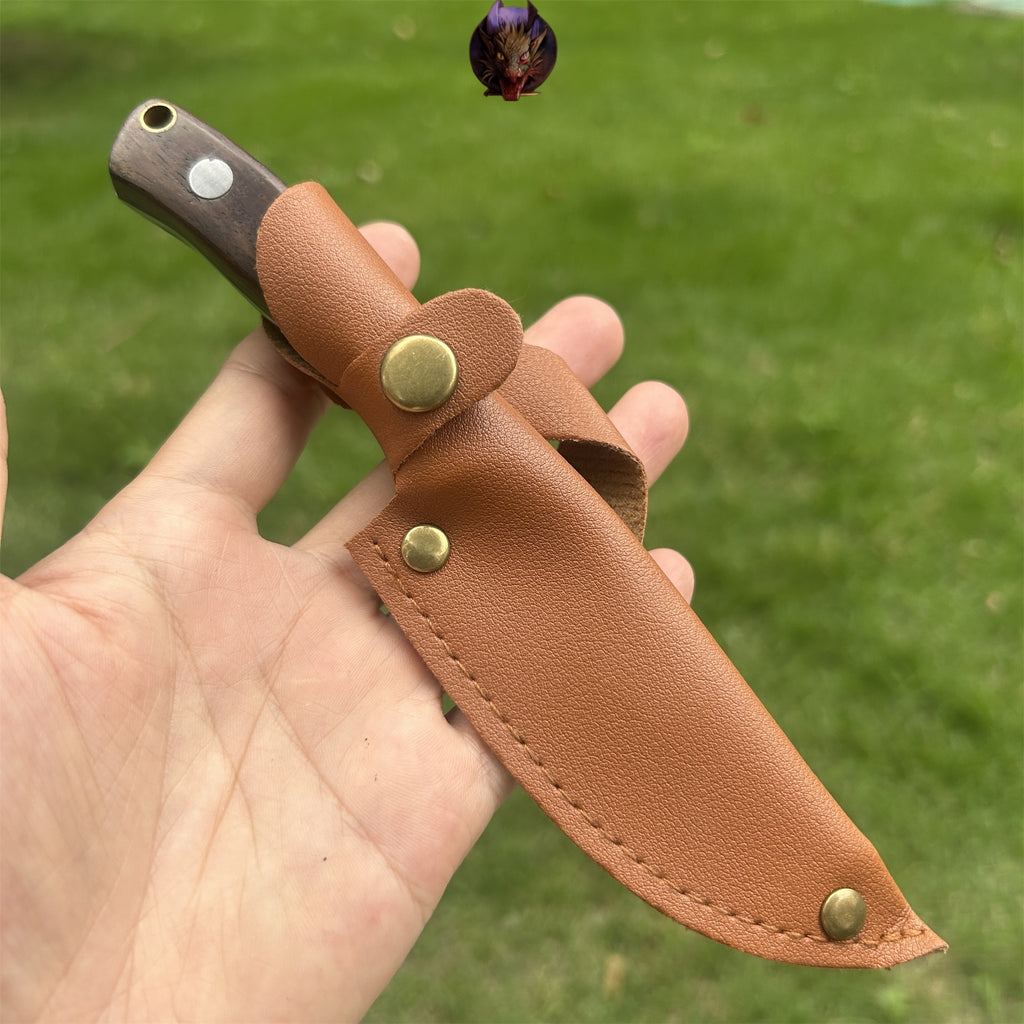Wooden Handle Mini Damascus Sharp Knife