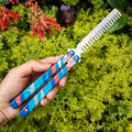 Game Prop Steel Yoru Comb Balisong Butterfly Trainer Gamer Gift