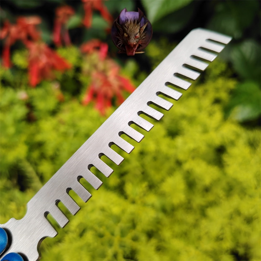 Game Prop Steel Yoru Comb Balisong Butterfly Trainer Gamer Gift