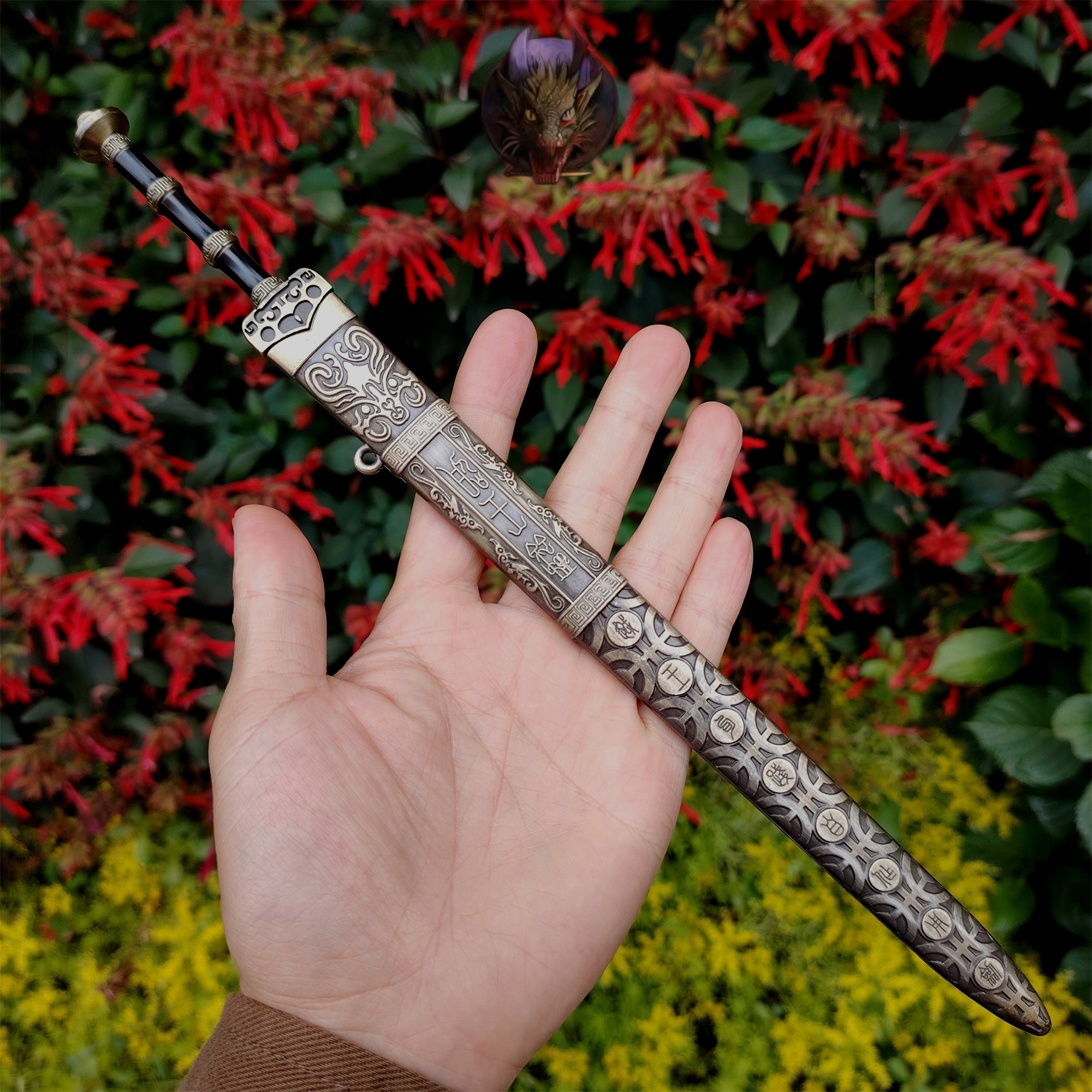 Ancient Chinese Emperor Yue King Sword 11.8''Metal Replica