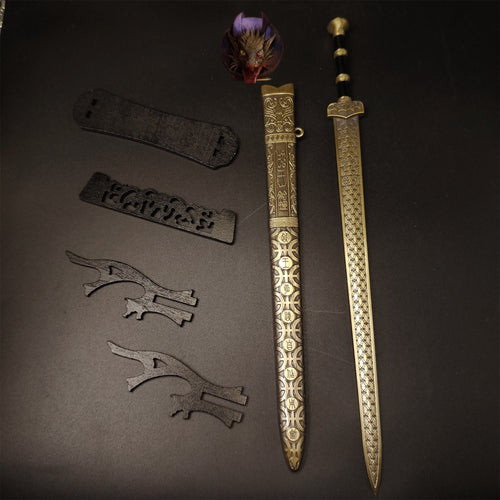 Ancient Chinese Emperor Yue King Sword 11.8''Metal Replica