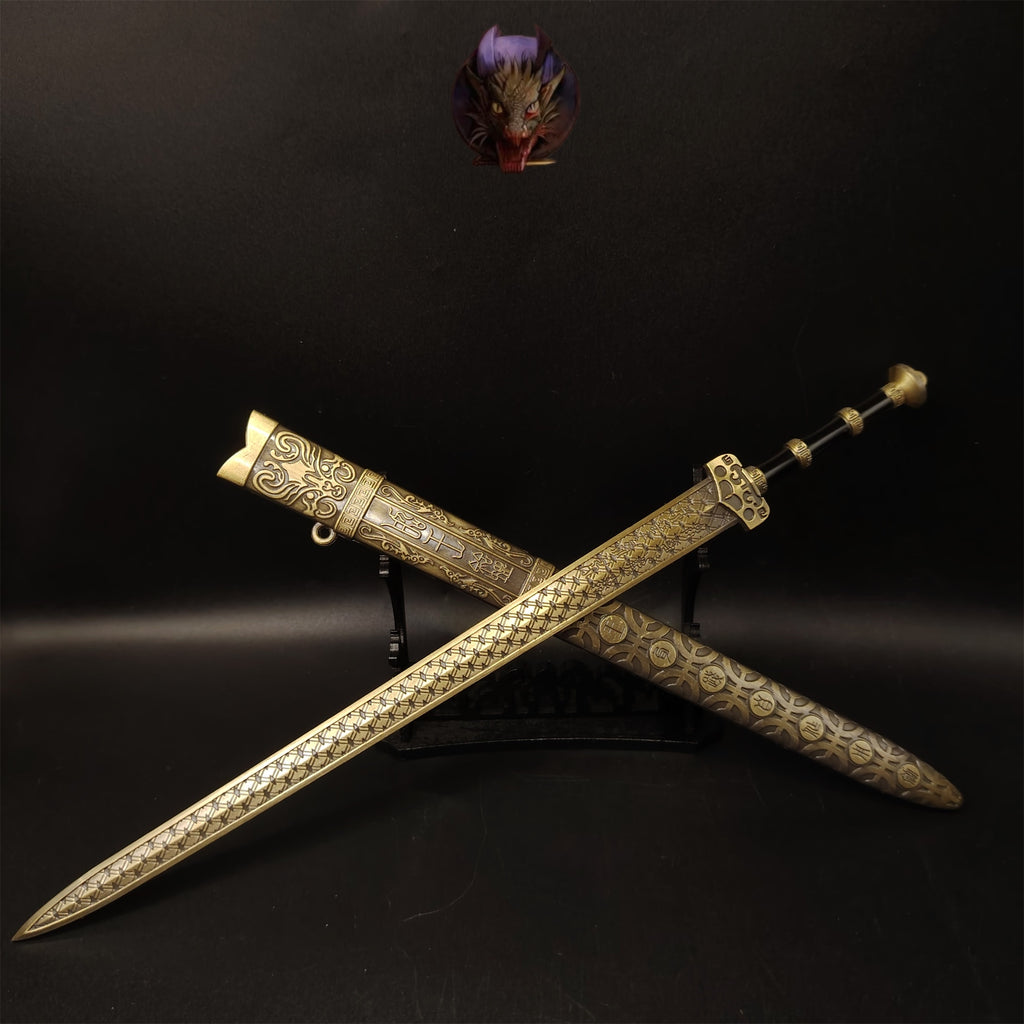 Ancient Chinese Emperor Yue King Sword 11.8''Metal Replica