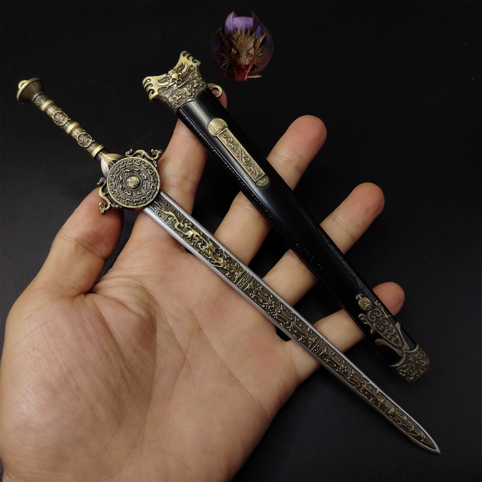Ancient Chinese General Zhao Yun Metal Sword 8.7''Replica