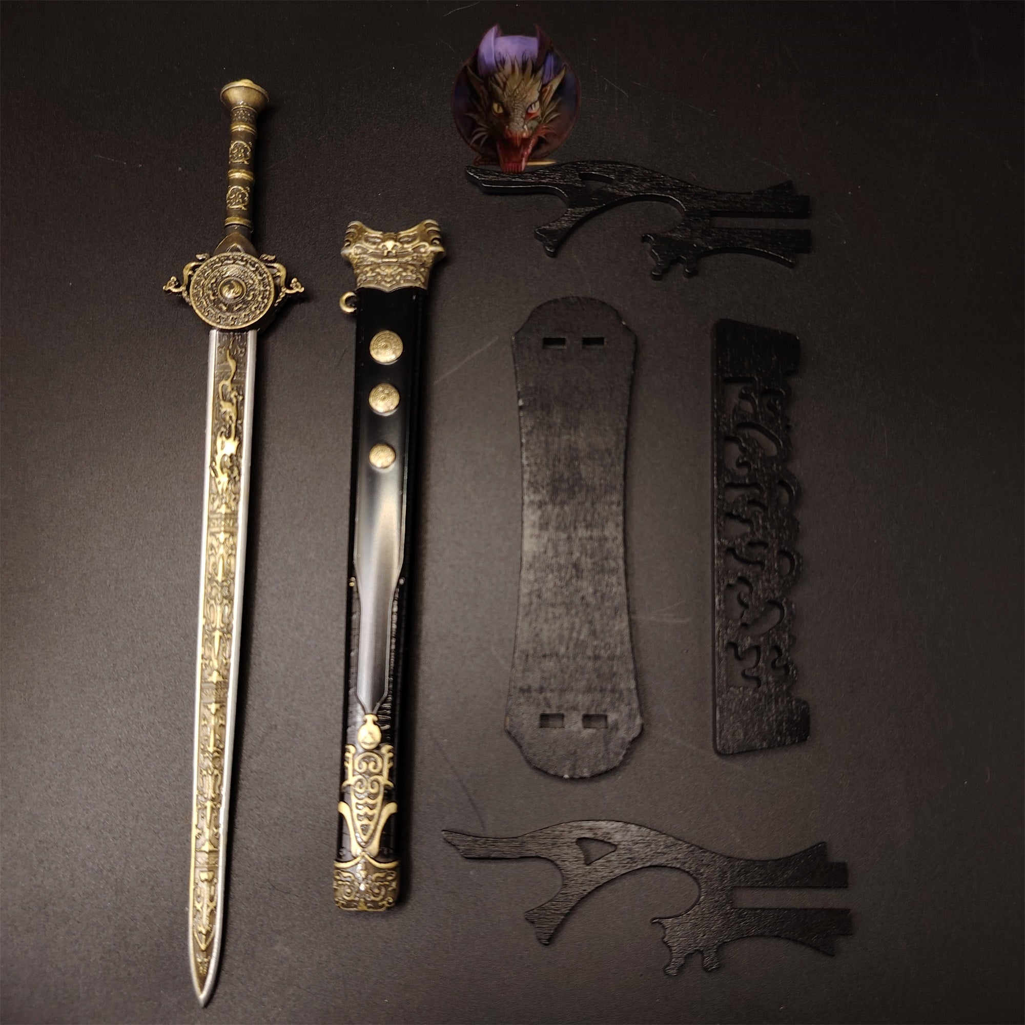 Ancient Chinese General Zhao Yun Metal Sword 8.7''Replica