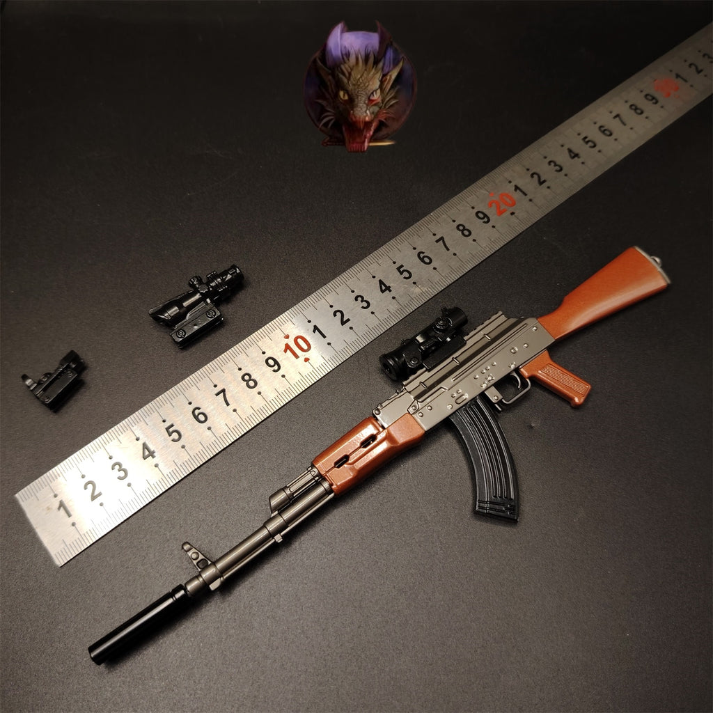 AK47 Tiny Gun 22cm/8.7'' Metal Replica