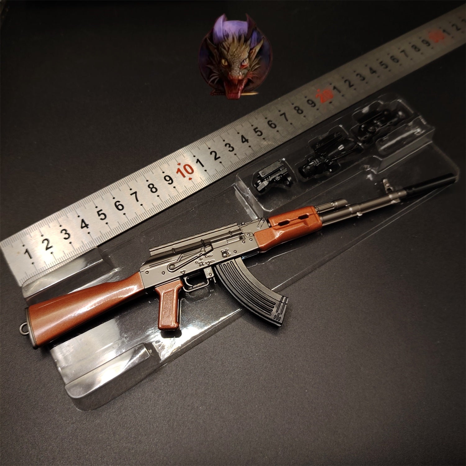 AK47 Tiny Gun 22cm/8.7'' Metal Replica