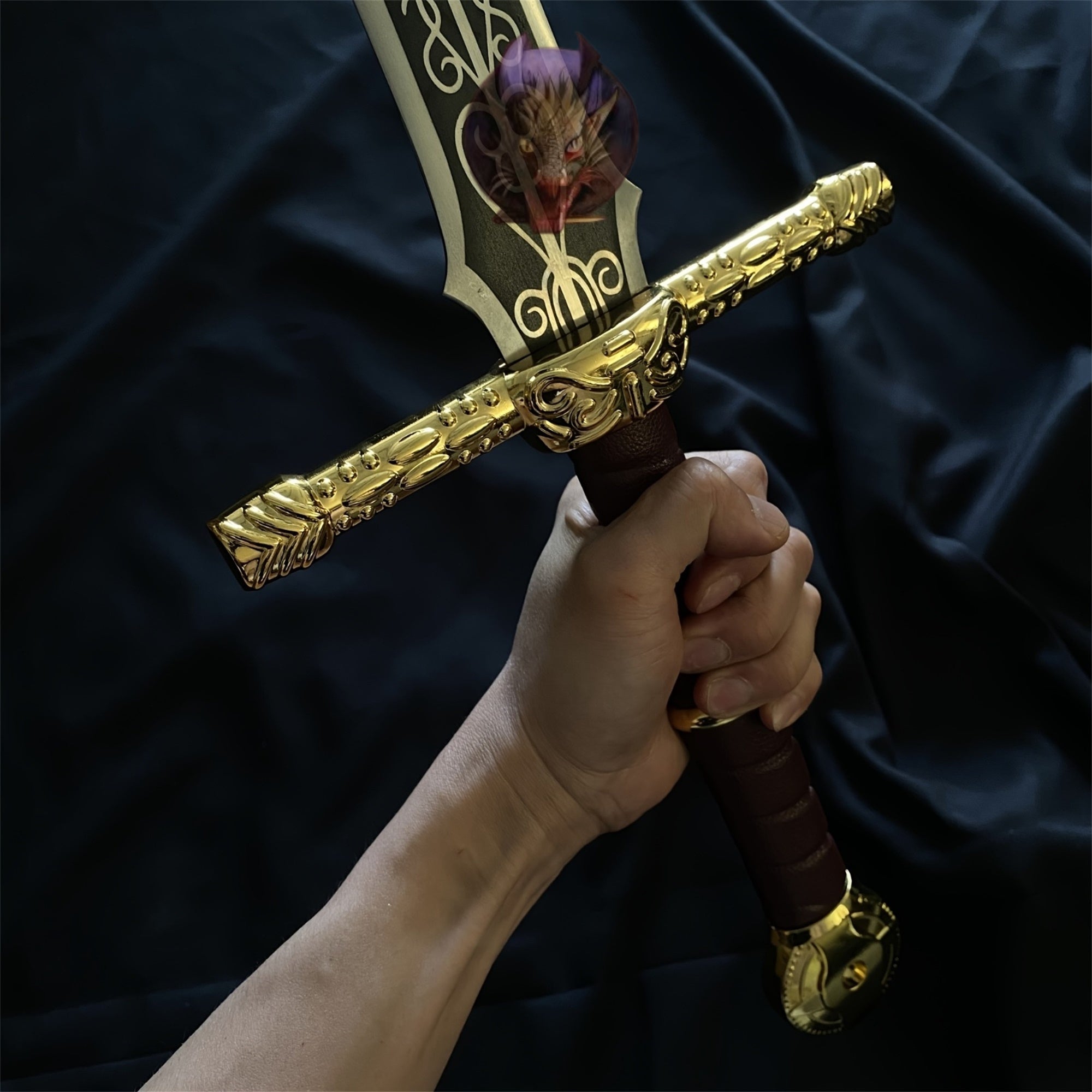 Life-size Lordsworn's Straight Sword Metal Replica