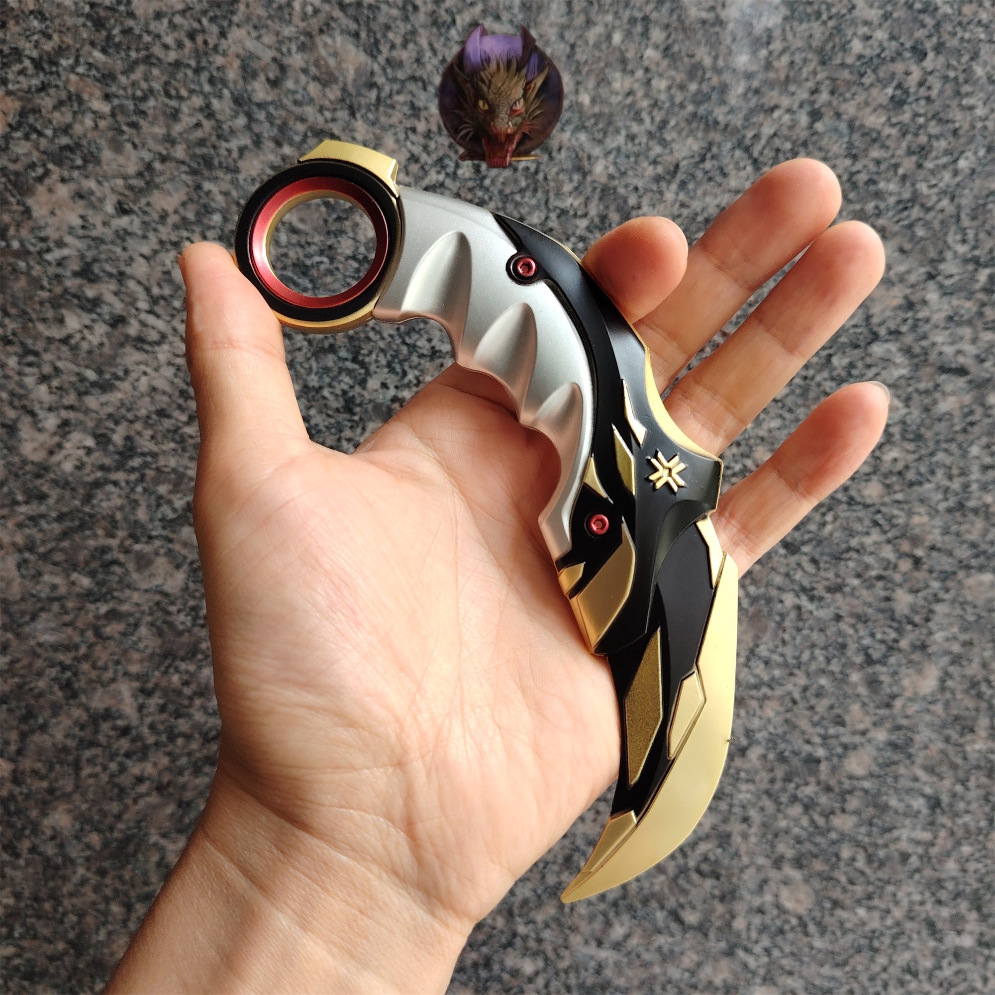 Val Game Props Metal Champion Karambi Replica