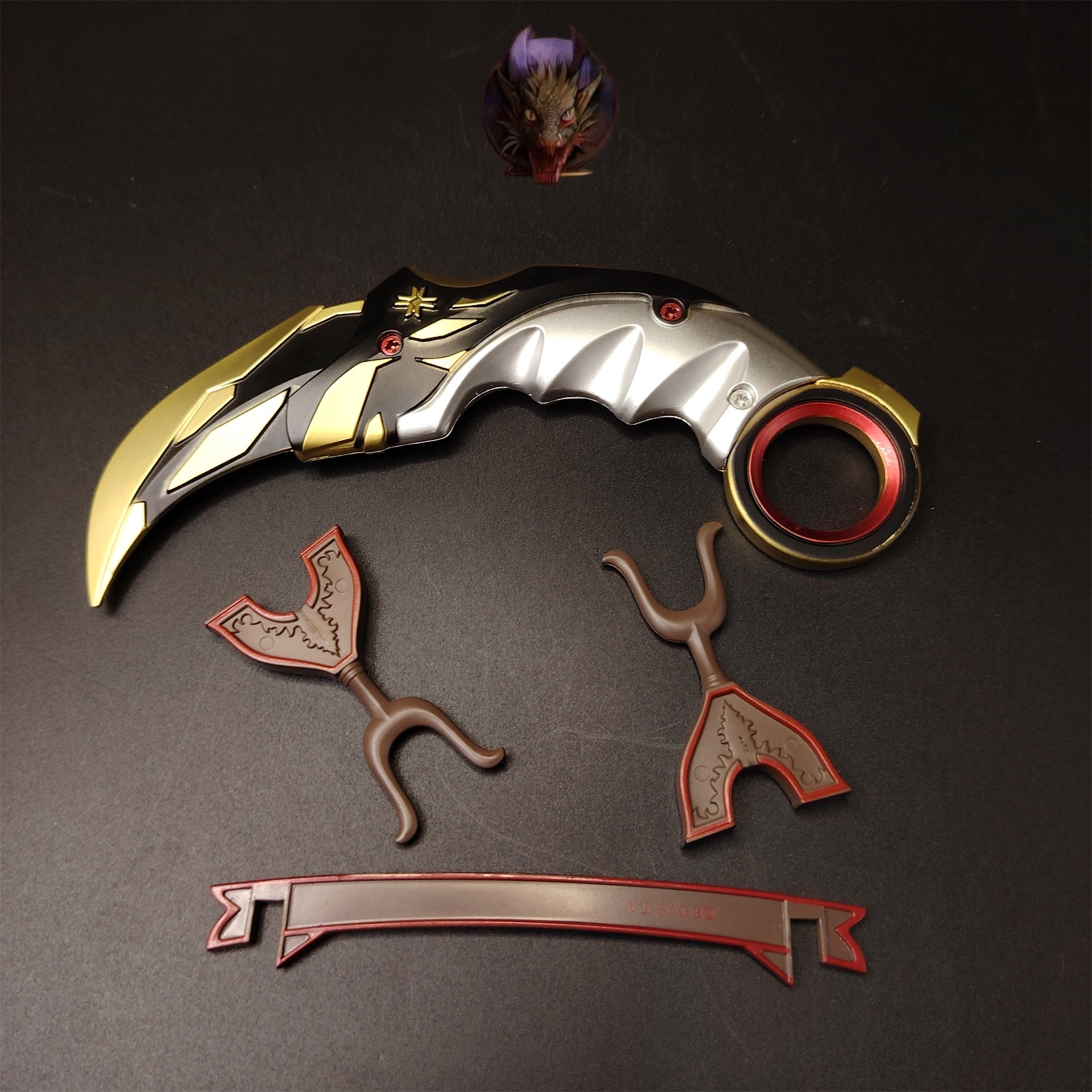 Val Game Props Metal Champion Karambi Replica