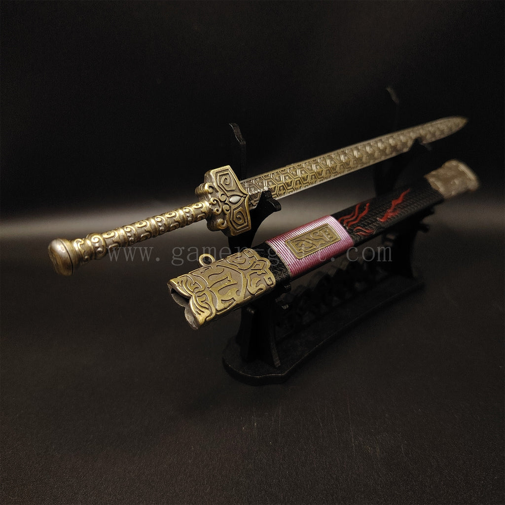 Metal Ancient Chinese Emperor Wu King Sword 8.7''Replica