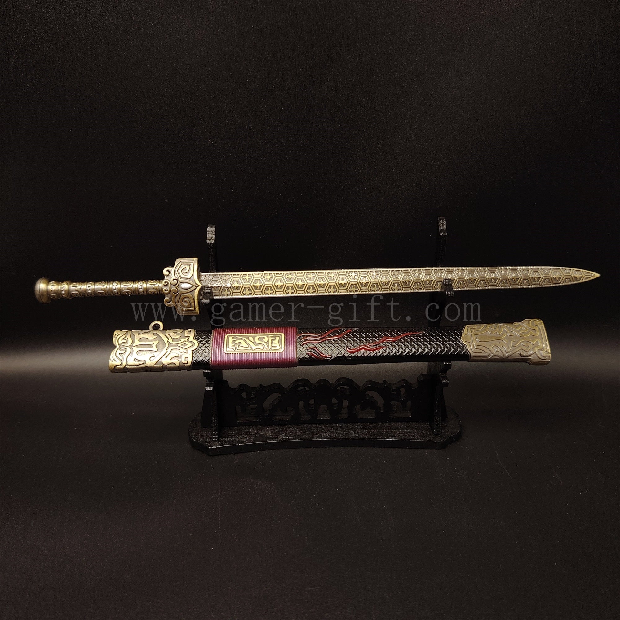 Metal Ancient Chinese Emperor Wu King Sword 8.7''Replica