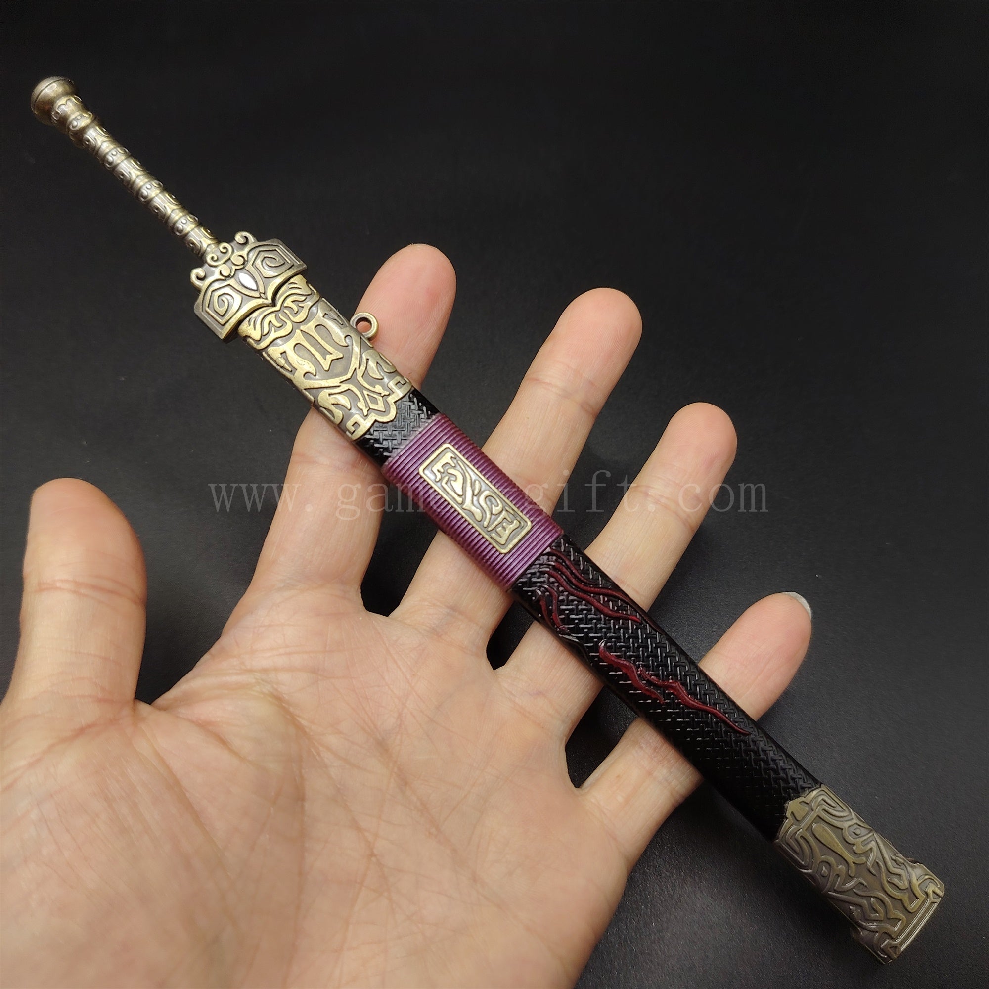 Metal Ancient Chinese Emperor Wu King Sword 8.7''Replica